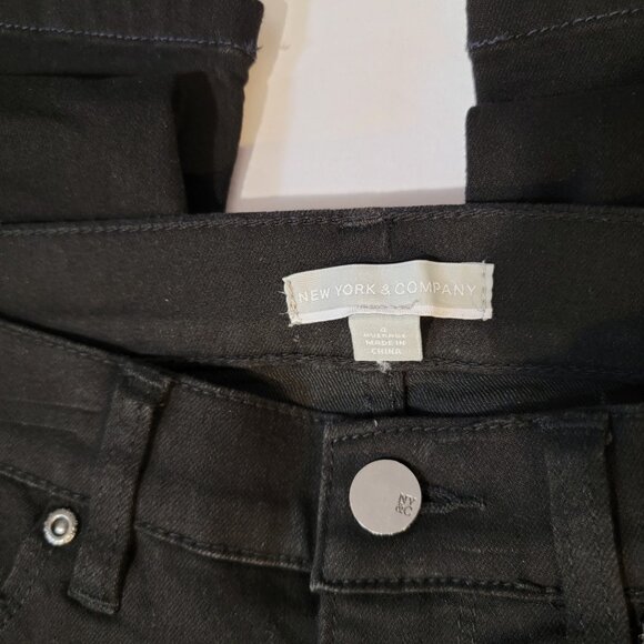 NY&C Black Stretch Jeans Straight Leg Denim Classic Women Size 4 NEW NWOT - Picture 15 of 16